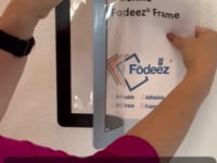 8.5 x 11 Solid Black Self-Stick Sign Holders for Food Service Industries –  Fodeez® Frames