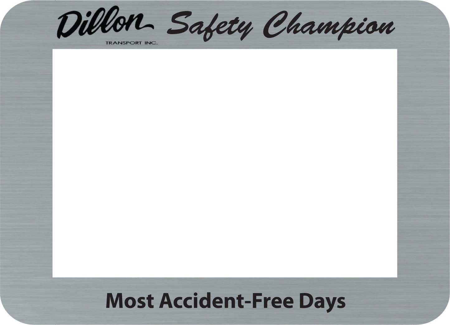 Custom Dry Erase Adhesive Workplace Safety Frames