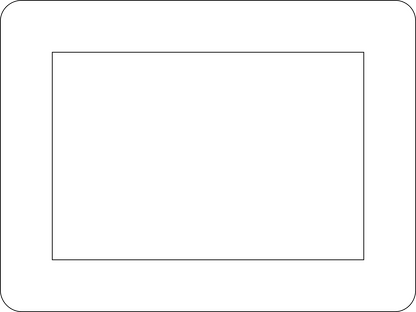 4 x 6 Classic Dry Erase Adhesive Frames for Smooth Surfaces - Pack of 10